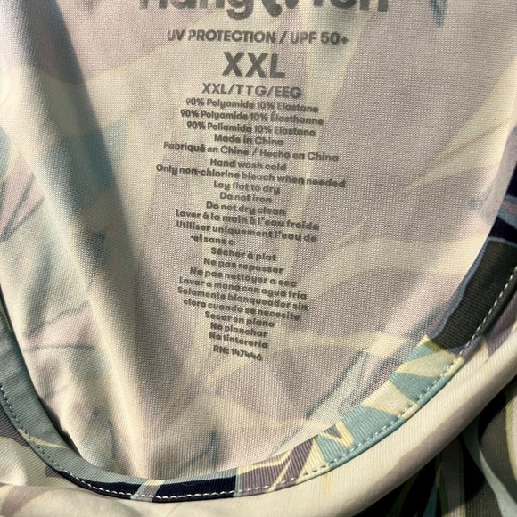 Hang Ten Blue and Green Long Sleeve Swim Coverup - Picture 5 of 5